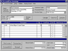 See Invoicing Screenshot